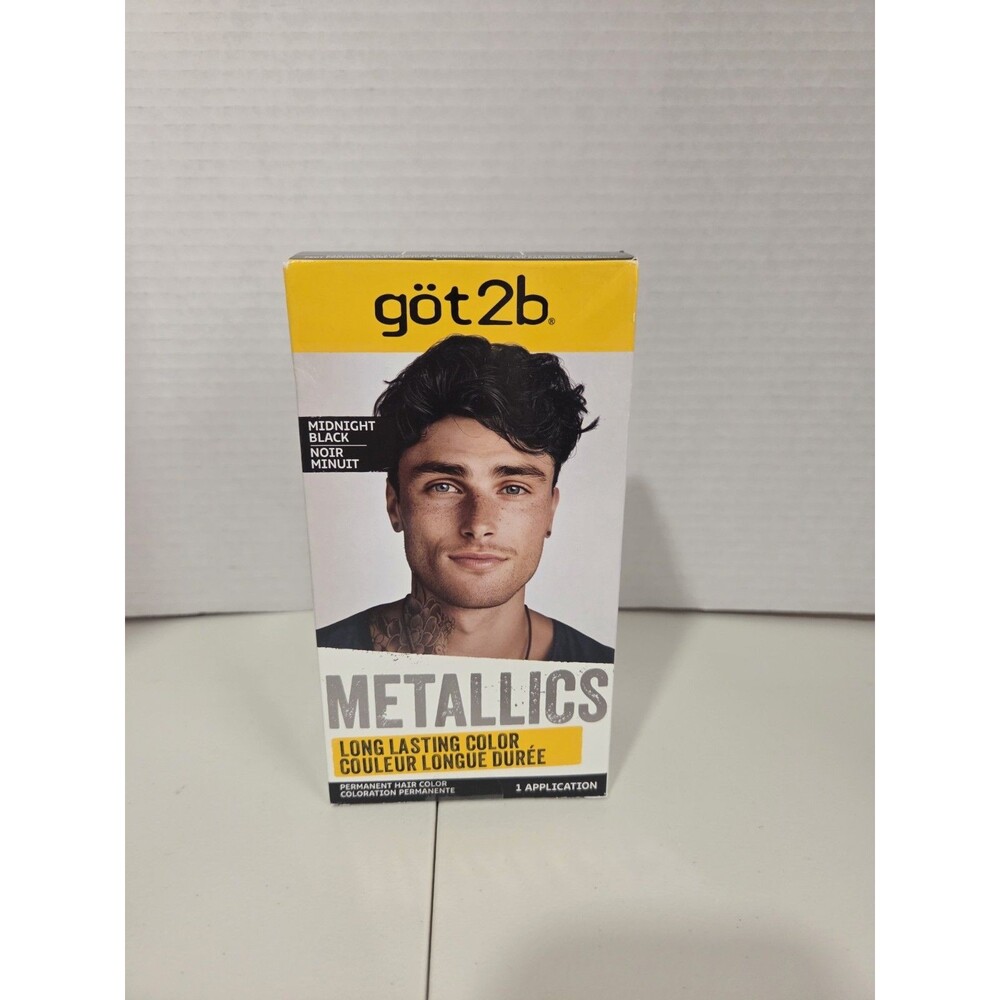 got2b Metallics Permanent Hair Dye, 7.05 Ounce (Pack of 1), Midnight Black